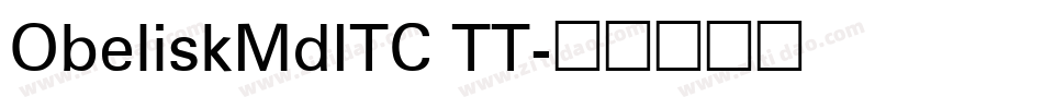 ObeliskMdITC TT字体转换